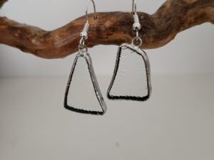 boucle d'oreille transparent irisé (copie)