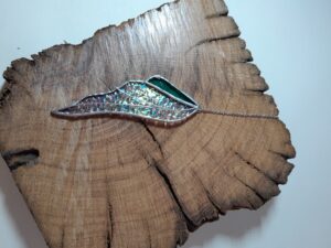 aile de papillon transparent et bleu