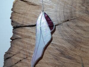 aile de papillon blanc et rose